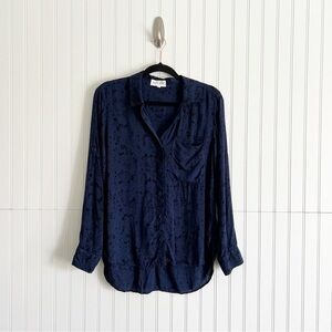 Bella Dahl Womens Small Shirt Tail Button Down Blouse